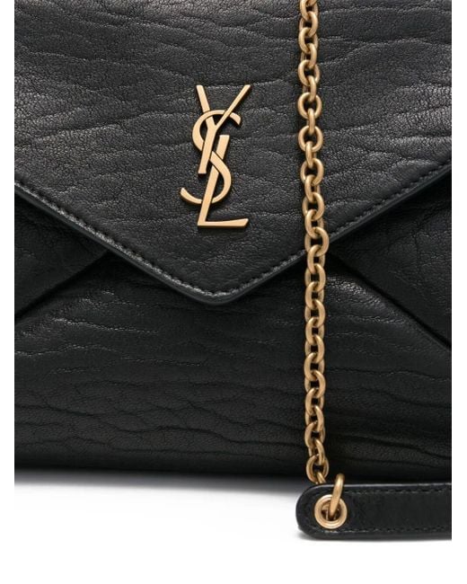Saint Laurent Black Cassandre Flap Cross Body Bag