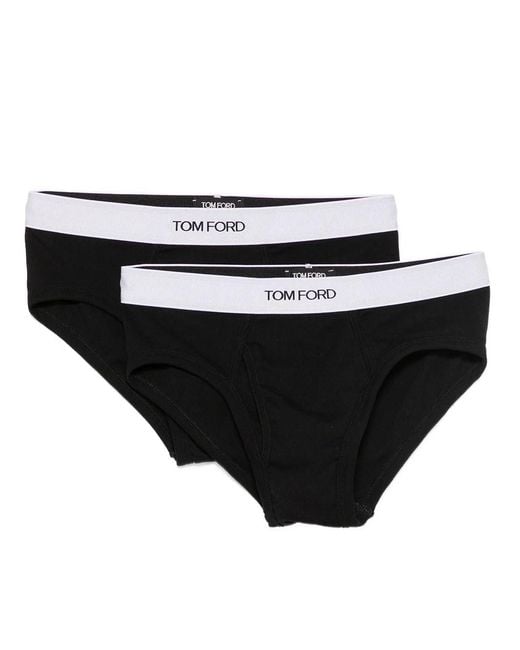 Tom Ford Black Pack Of 2 Briefs for men