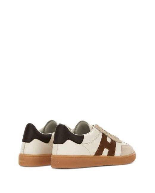 Hogan Brown Sneakers With Lace-Up Fastening