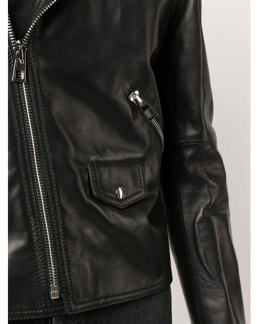 Loewe Black Leather Jacket for men