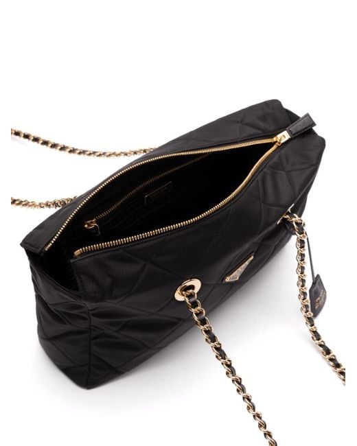 Borsa A Spalla Re-Edition Chaîne 1995 di Prada in Black