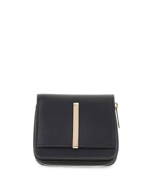 Tod's Blue Business Card Holder In Leather