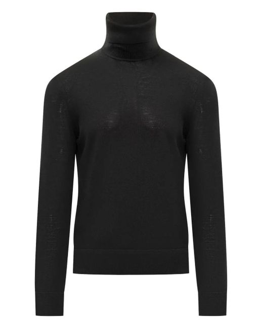 Tom Ford Black Turtleneck Wool Sweater for men