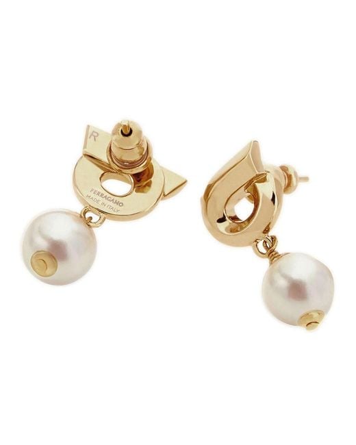 Ferragamo Metallic Ear Newgan P Orecchini
