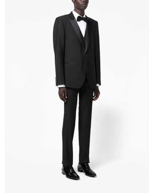 Dolce & Gabbana Black Three-piece Dinner Suit for men