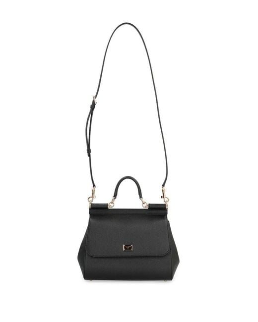 Dolce & Gabbana Black Sicily Large Hand Bag