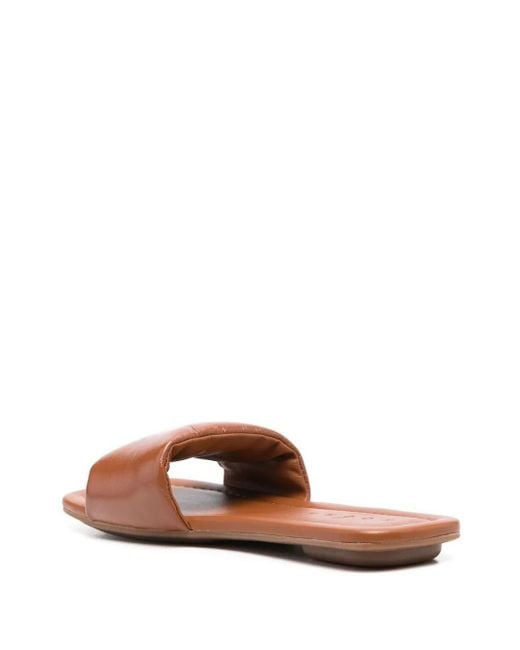 Hogan Pink Leather Slide Shoes