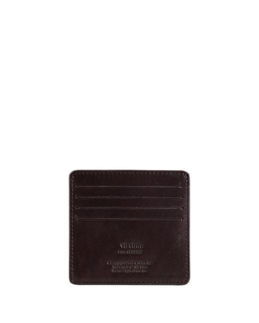 Visvim Purple Leather Card Case for men