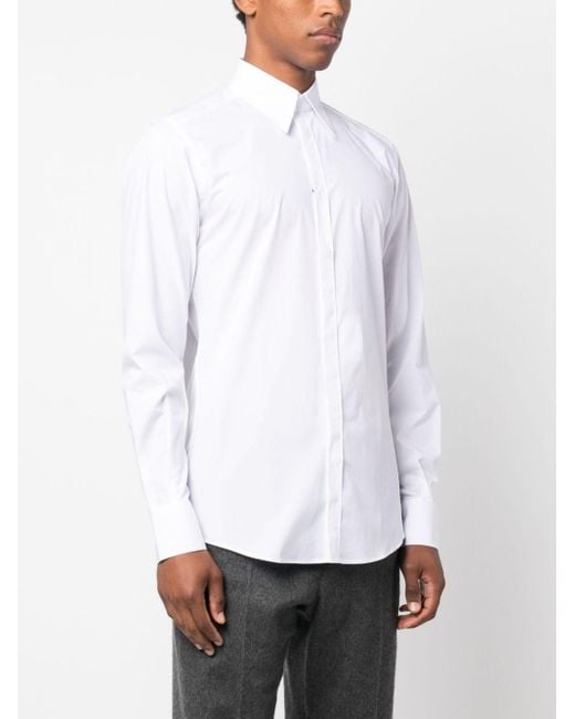 Dolce & Gabbana White Dolce & Gabbana Regular Fit Cotton Shirt Clothing for men