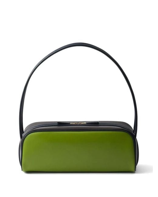 Prada Green Swing Leather Shoulder Bag