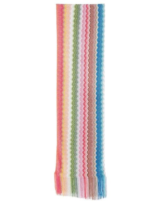 Sciarpa Zig-Zag di Missoni in White