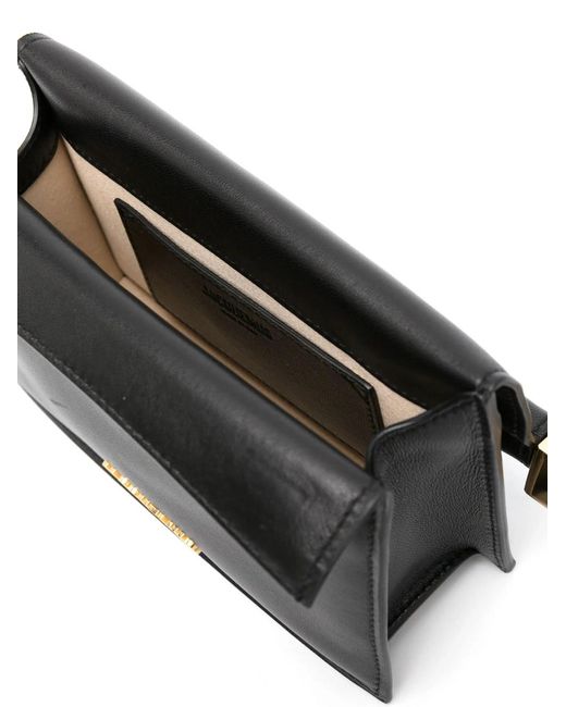 Jacquemus Black Small Round Square Clutch