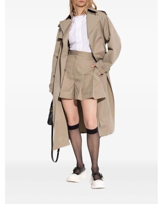 McQueen Natural Belted Trench Coat