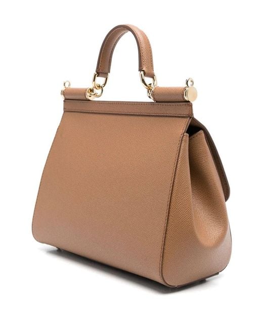Dolce & Gabbana Natural Large Sicily Handbag