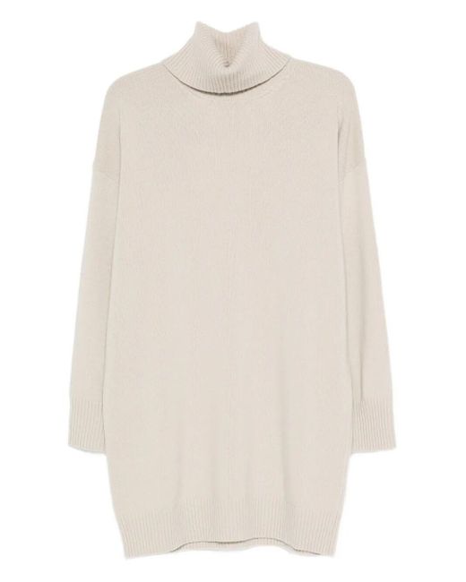 Roberto Collina White Dolcevita Dress