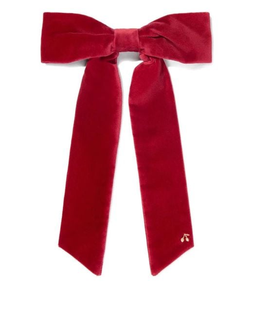 Bonpoint Red Domina Velvet Hair Clip