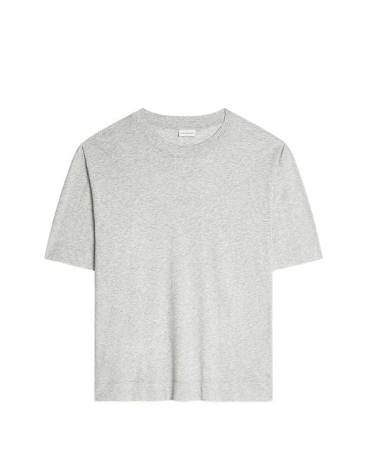Dries Van Noten White Logo T-Shirt for men