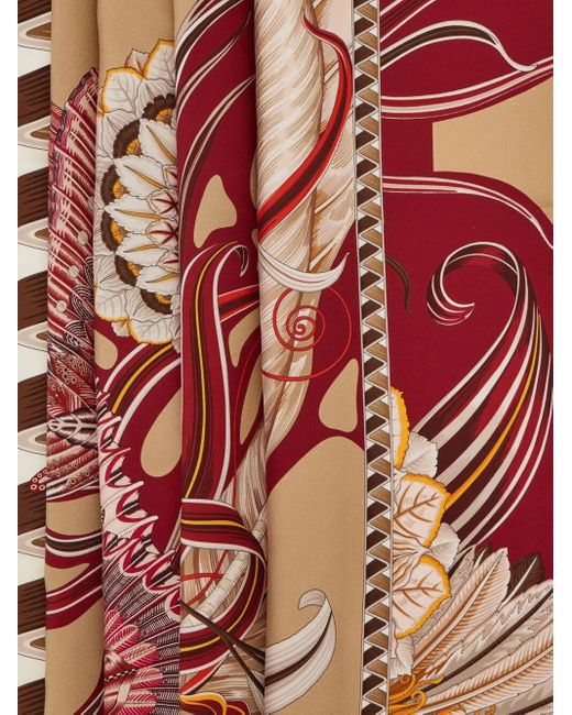 Ferragamo Pink Giada Print Silk Scarf
