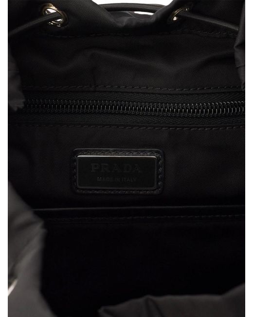 Prada Black Bicolor Re-Nylon Backpack for men