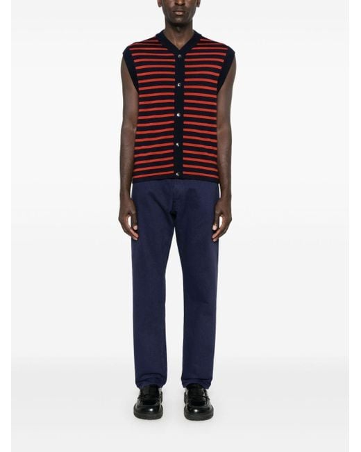 Prada Blue Straight Leg Tapered Jeans for men