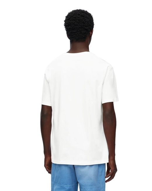 Loewe White Relaxed Fit T-shirt for men
