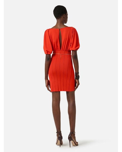 Elisabetta Franchi Red Mini Dress