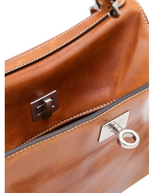Balenciaga Brown Rodeo Small Lambskin Handbag