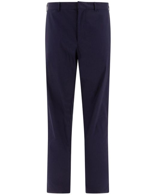 Prada Blue Lightweight Cotton Trousers for men