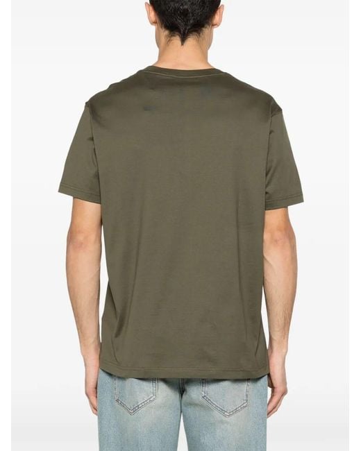 Paul & Shark Green Crew Neck T-Shirts for men
