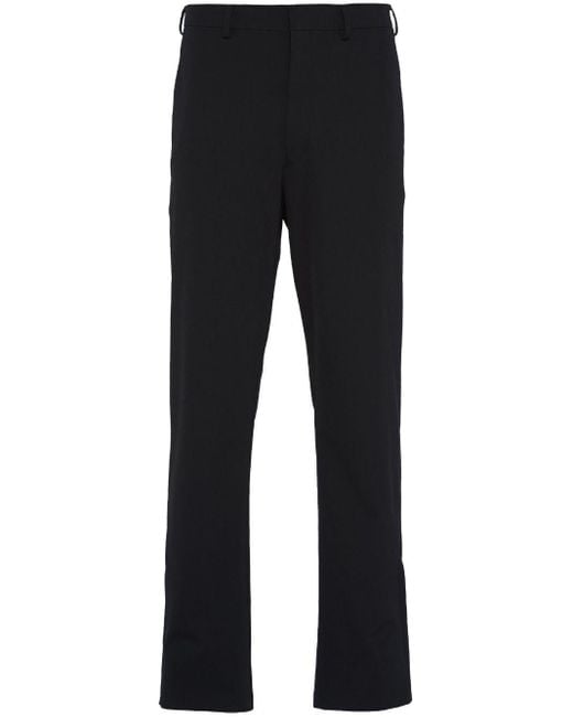 Prada Black Tecno Stretch Trousers for men