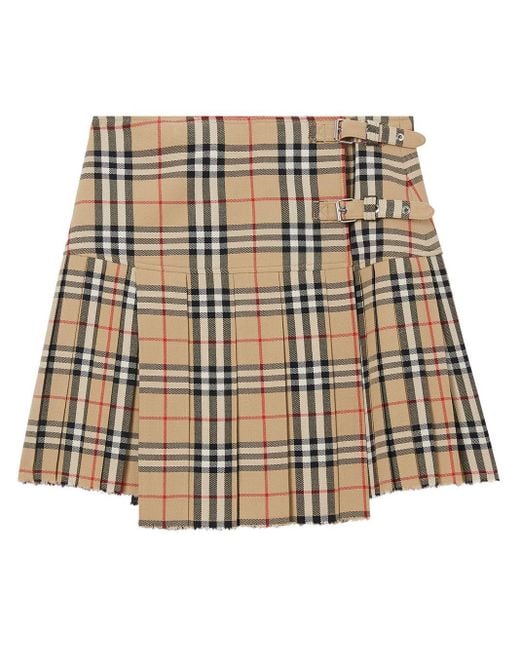 Burberry Natural Vintage Check Kilt