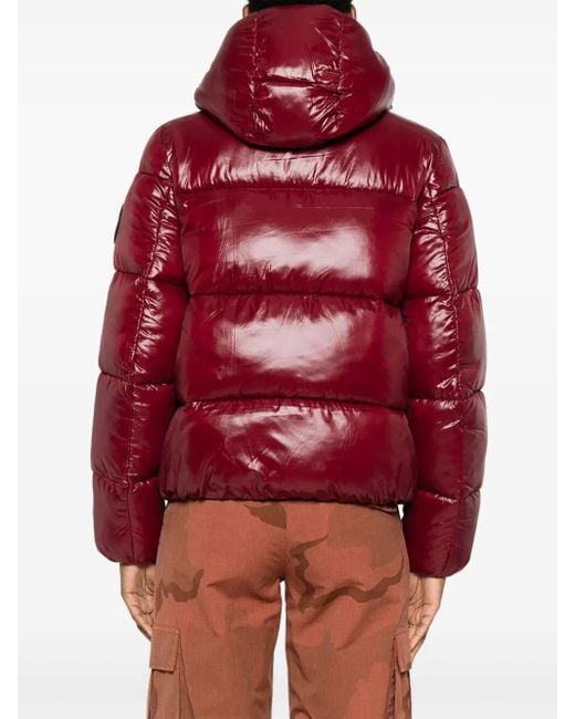 Save The Duck Red Biddy Hooded Down Jacket