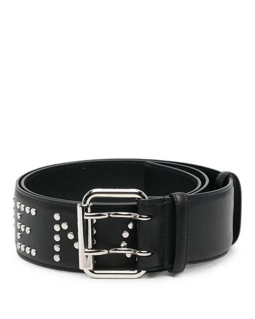 Givenchy Black Leather Belt With Studs for men