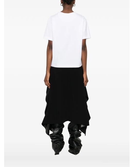 McQueen White Dalmatian-Print T-Shirt