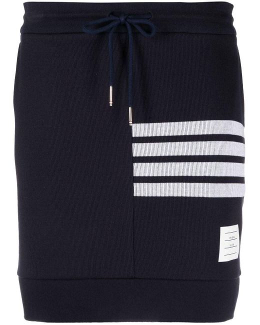 Thom Browne Blue 4-bar Stripe Miniskirt