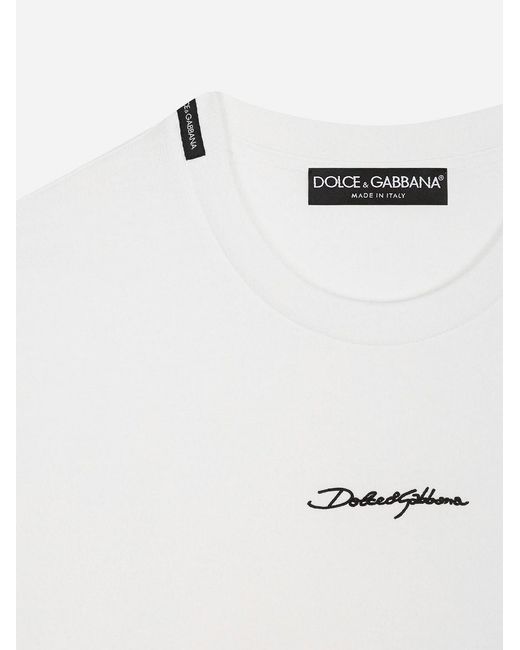 Dolce & Gabbana White Mini Short Sleeve T-Shirt for men