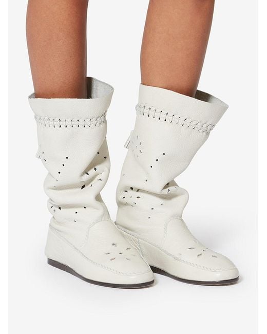Isabel Marant White Welky Boot