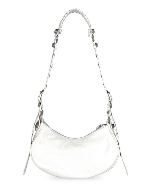 Balenciaga White Le Cagole Xs Shoulder Bags