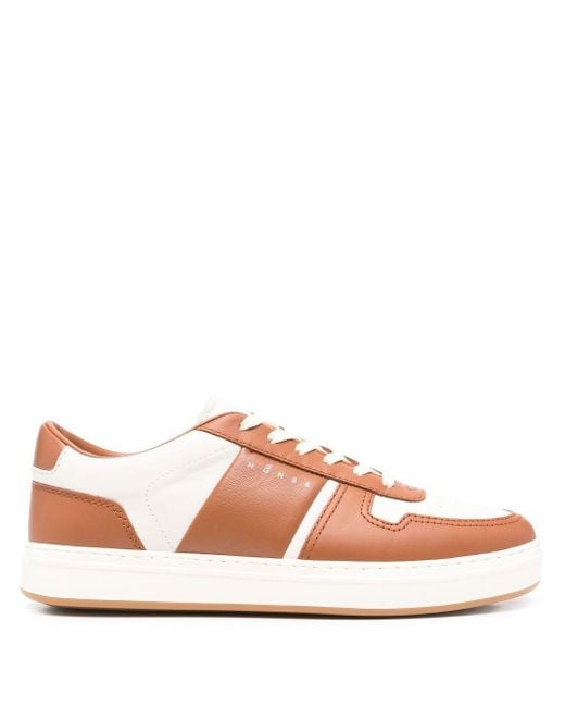 Hogan Pink H-Tv Two-Tone Nappa Sneakers Shoes for men