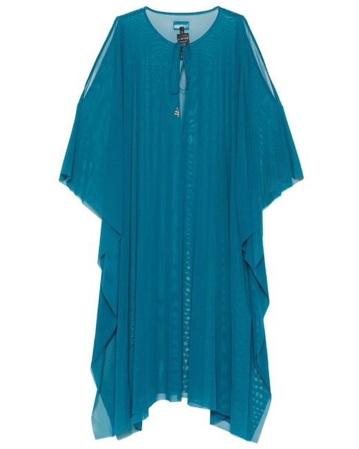 Fisico Blue Semi-transparent Kaftan