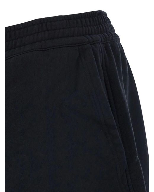 Givenchy Blue Fleece Bermudas With Paris Gros Grain Clothing for men