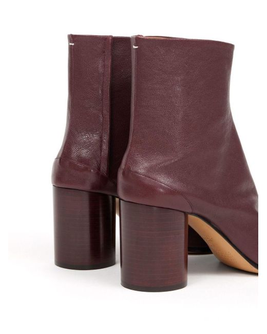 Maison Margiela Purple Iconic Split Toe Ankle Boots