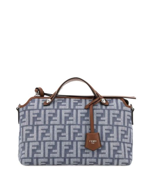 Fendi Blue By The Way Media Soft Borsa A Mano