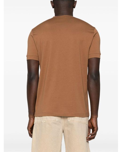 Giorgio Armani Brown Jersey T-Shirt for men