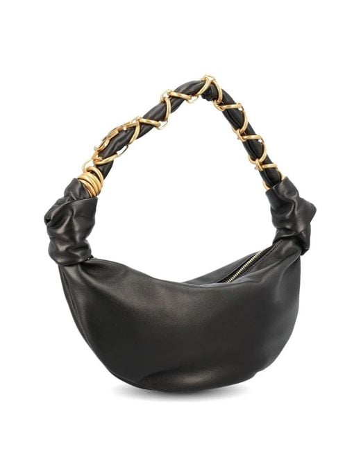 Saint Laurent Black Amalia Mini Hobo Bag