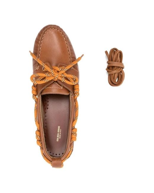 Golden Goose Deluxe Brand Brown Cruise Leather Loafers