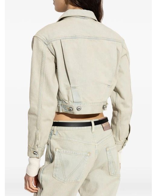 Vivienne Westwood White Marlene Crop Denim Jacket