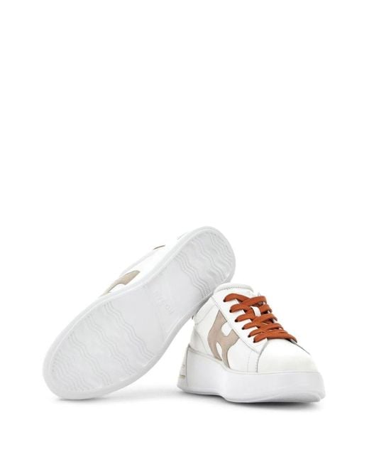 Sneakers Rebel in pelle di Hogan in White