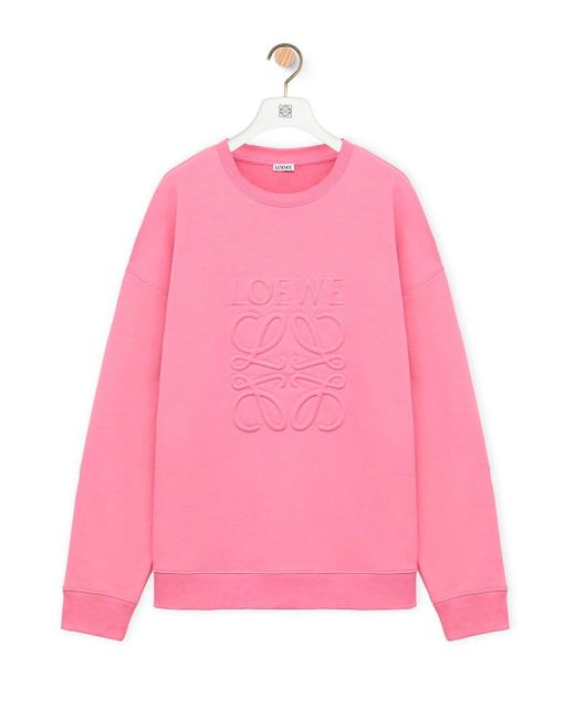 Loewe Pink Cotton Sweatshirt for men