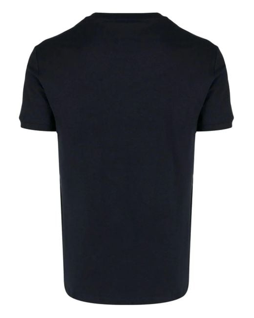 Dolce & Gabbana Black Logo-embroidered Stretch-cotton T-shirt for men